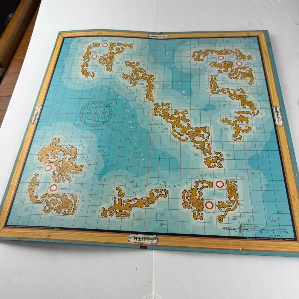 Vintage Lost Treasure Board Game Game Board ONLY
